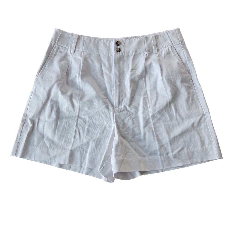 Madewell The Drapey Twill Pleated Short Size 10 NWT - Picture 2 of 6